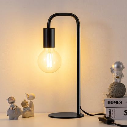 Table Lamp for Bedroom, Small Table Lamps for Bedside with Wire Switch