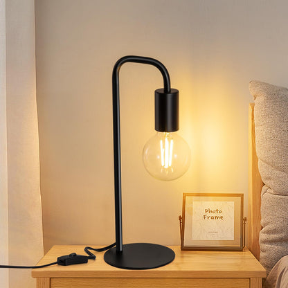 Table Lamp for Bedroom, Small Table Lamps for Bedside with Wire Switch