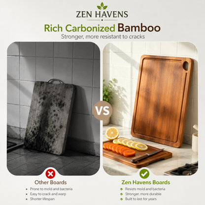 Zen Havens vs Other Boards - Rich Carbonized Bamboo Comparison
